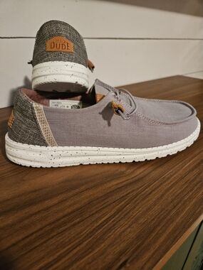 Hey Dude Women's Light Gray & Dark Gray Casual Loafers